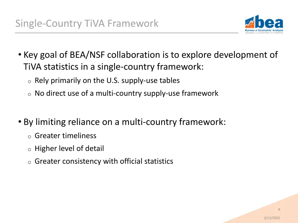 single country tiva framework