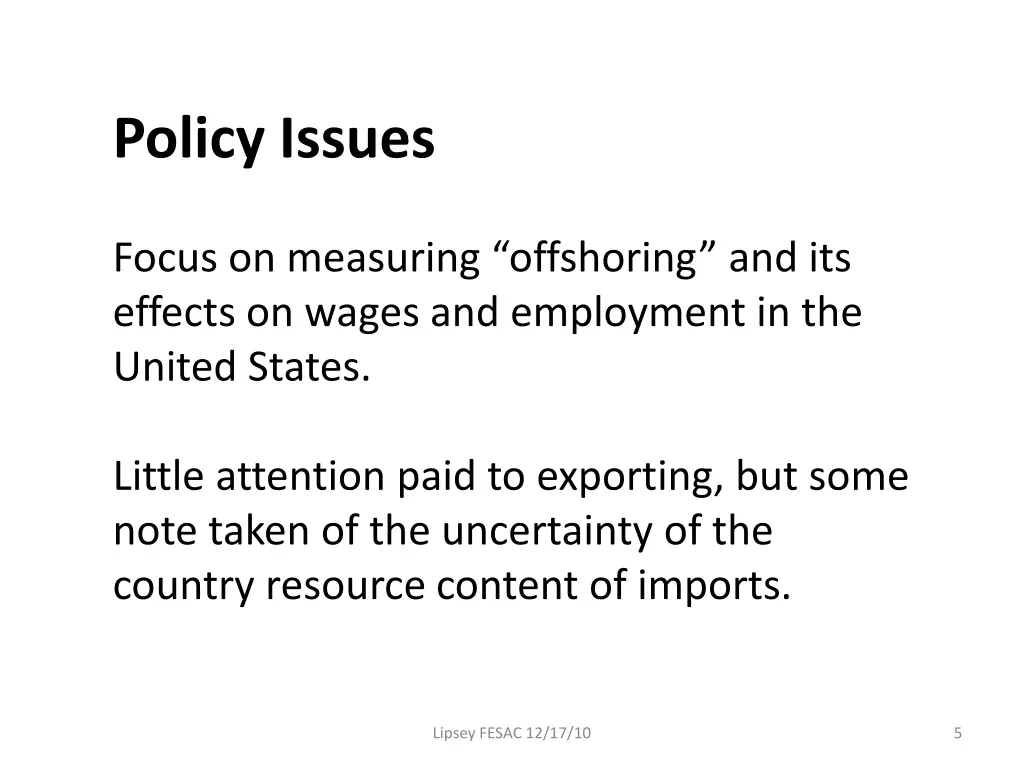 policy issues 1