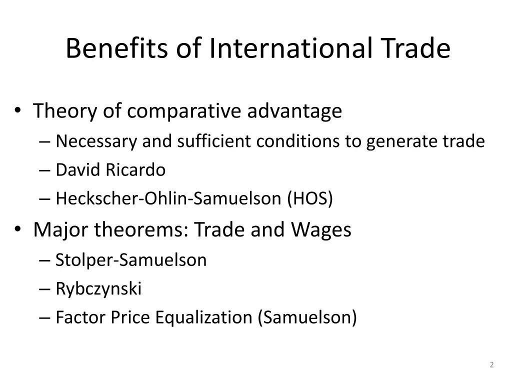 benefits of international trade