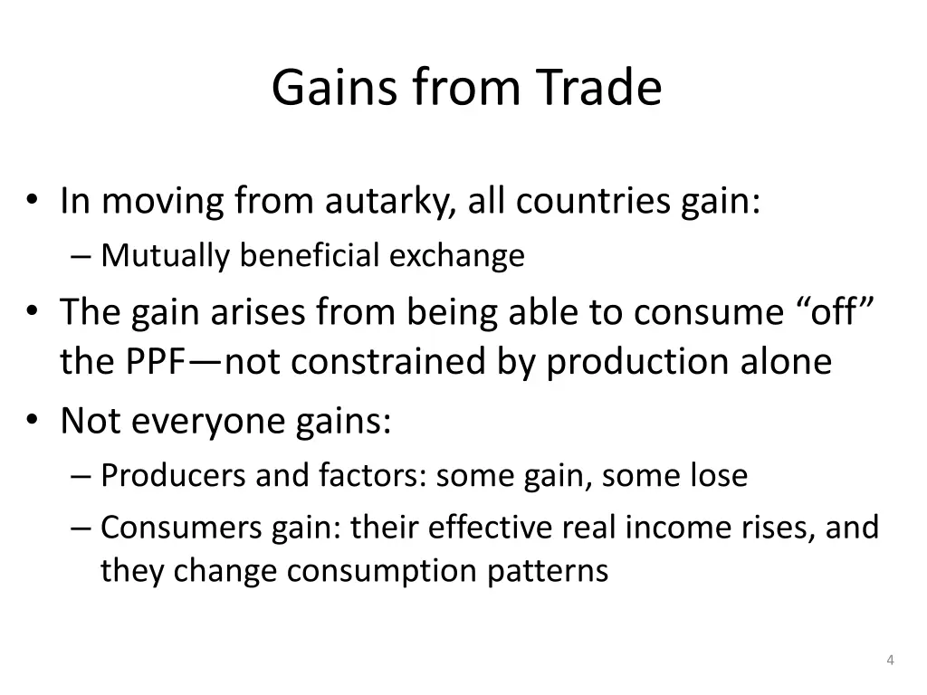 gains from trade