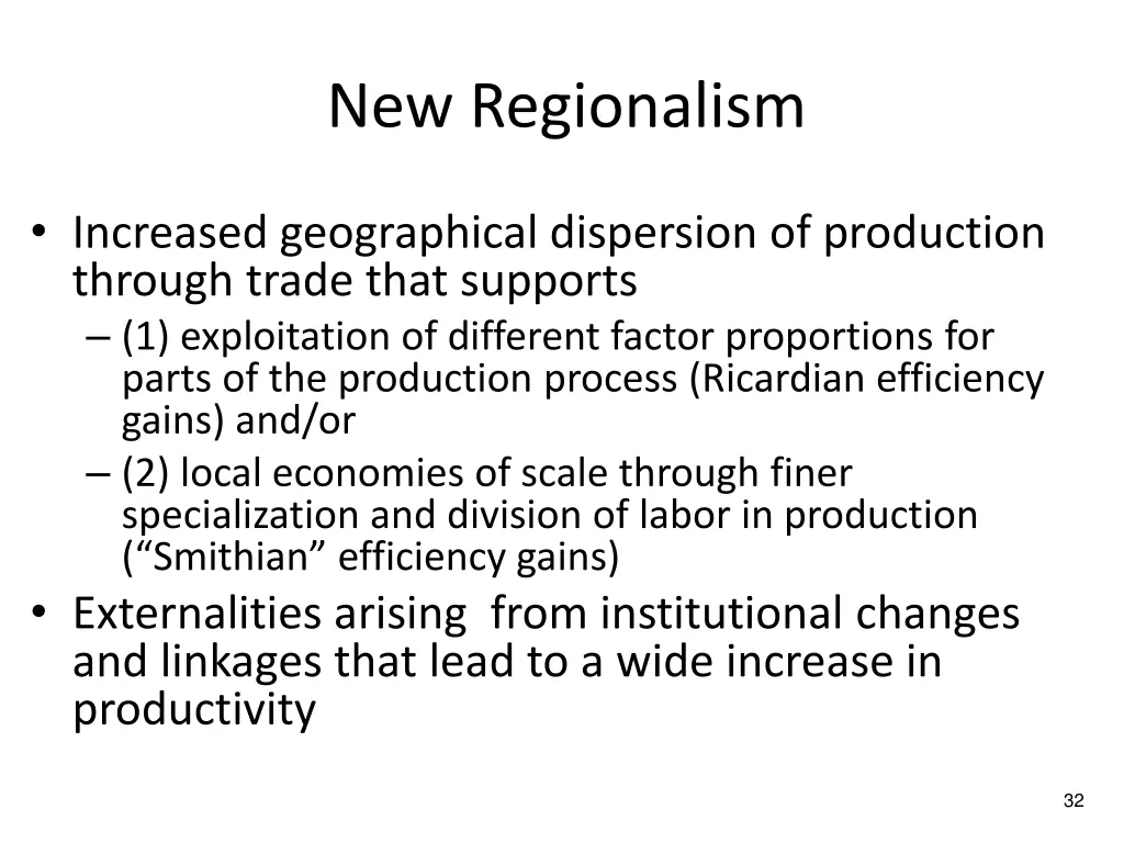 new regionalism