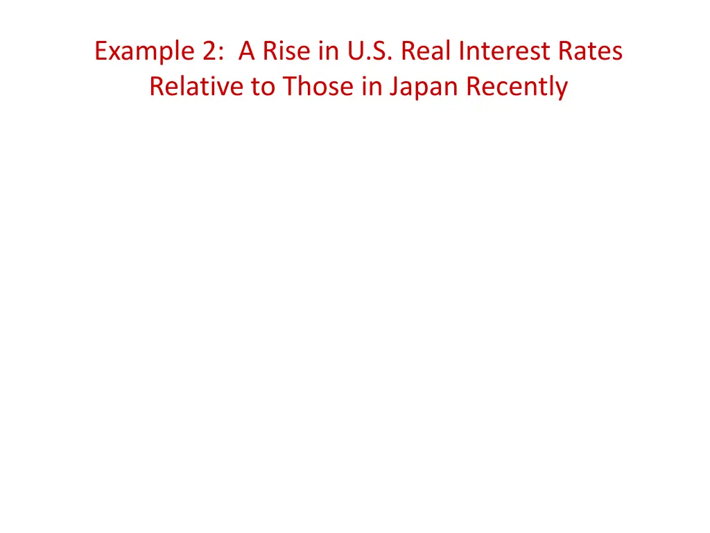 example 2 a rise in u s real interest rates