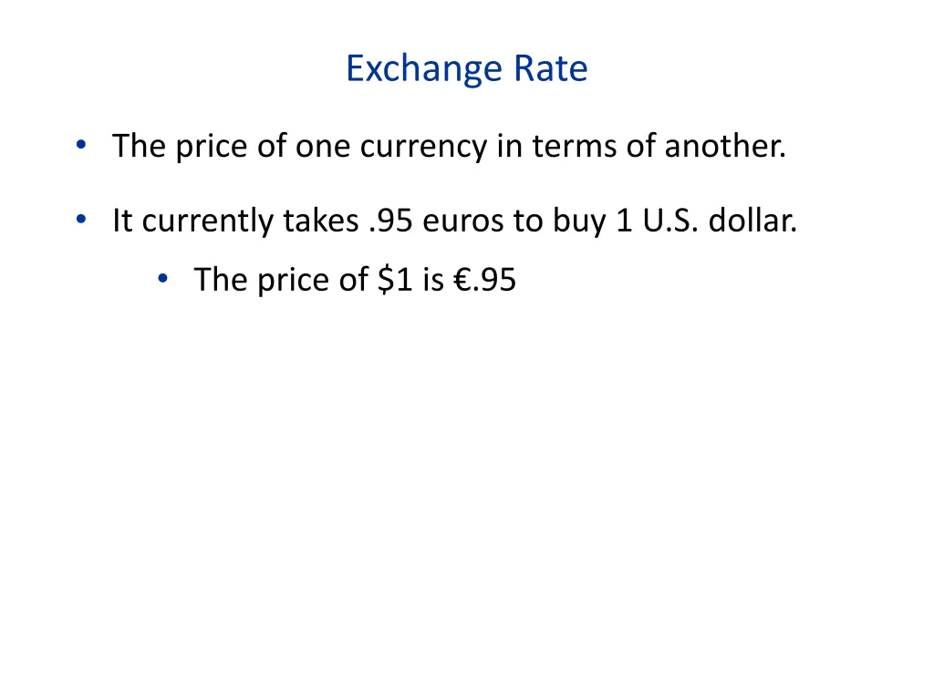 exchange rate