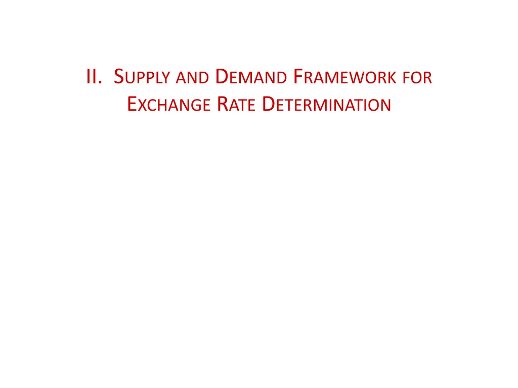 ii s upply and d emand f ramework for e xchange