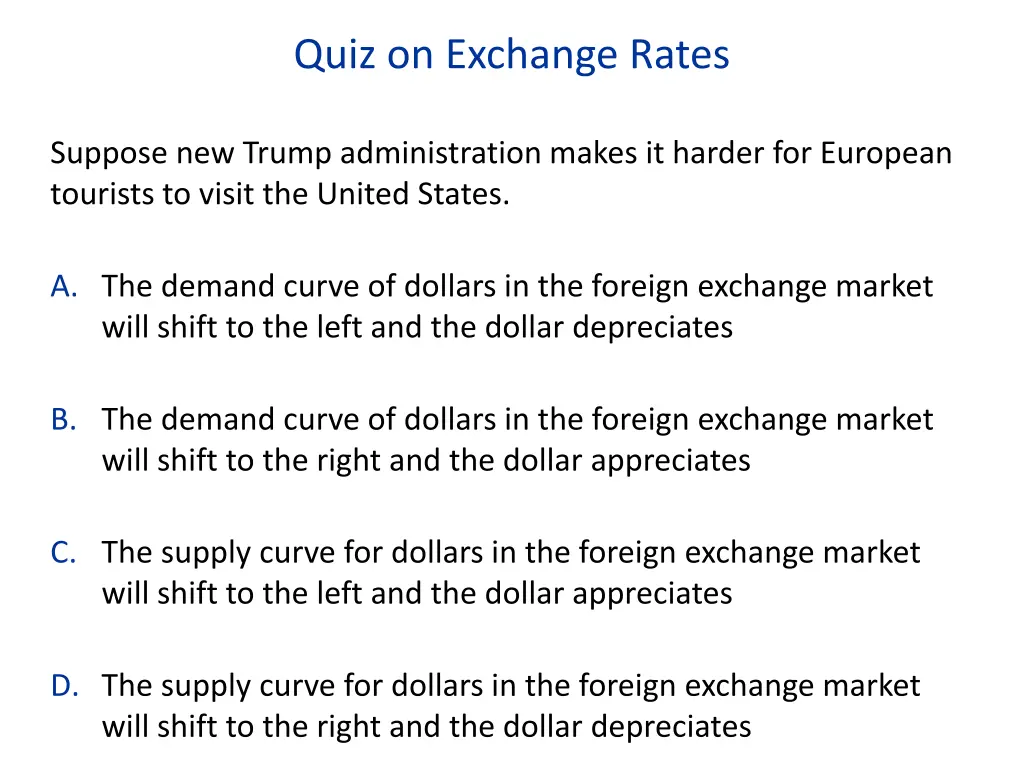 quiz on exchange rates