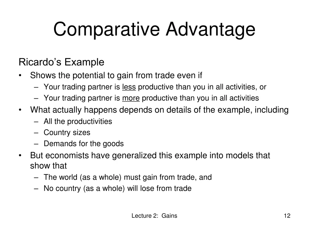 comparative advantage 3