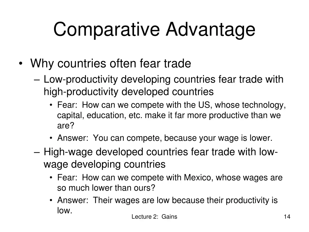 comparative advantage 5