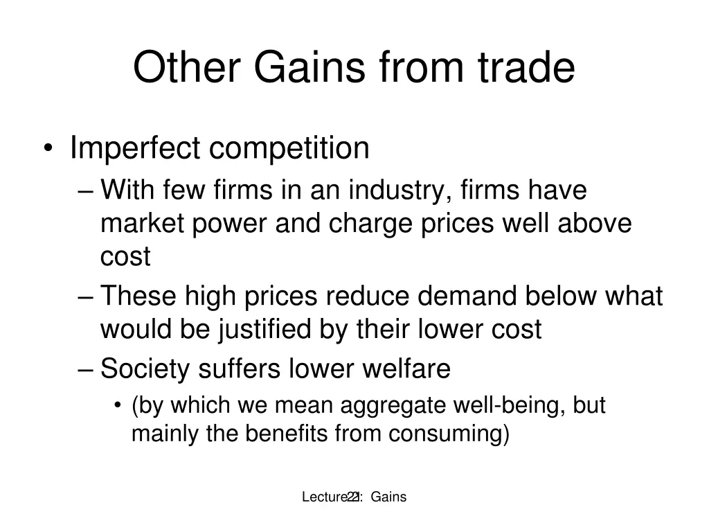 other gains from trade 3