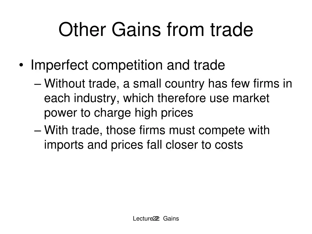 other gains from trade 4