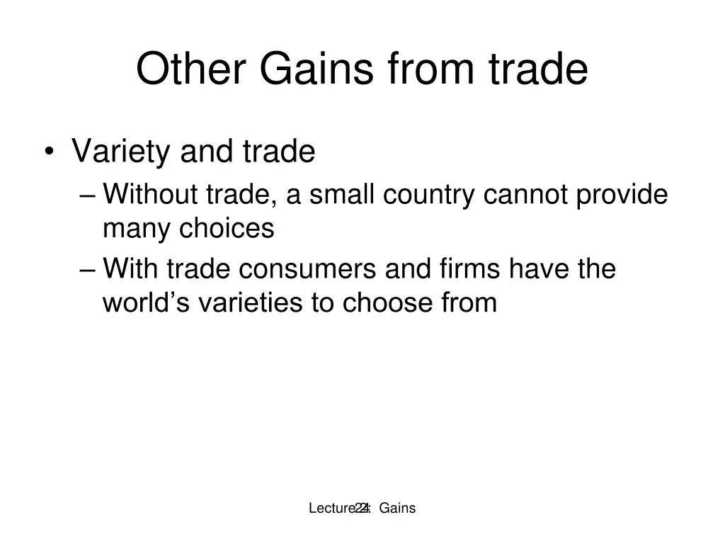 other gains from trade 6