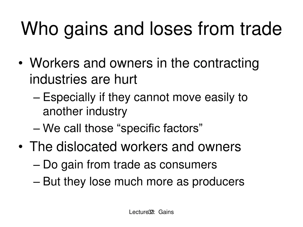 who gains and loses from trade 2