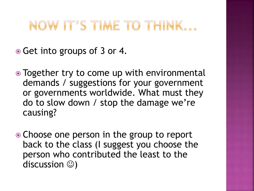 now it s time to think