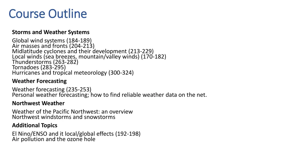 course outline course outline 2