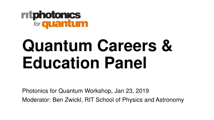 quantum careers education panel