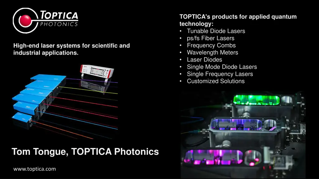 toptica s products for applied quantum technology