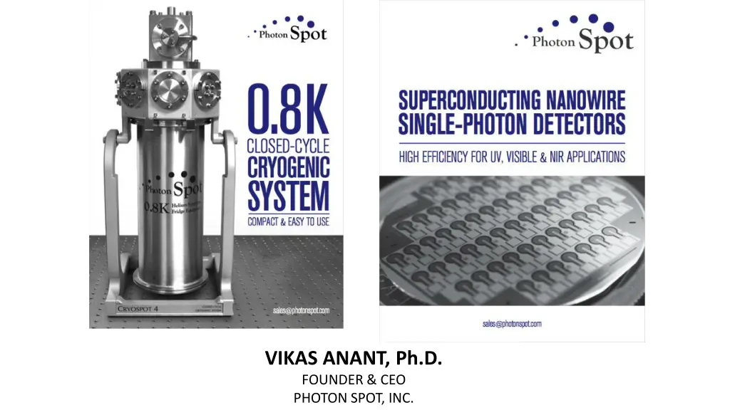 vikas anant ph d founder ceo photon spot inc