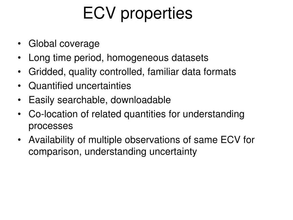 ecv properties