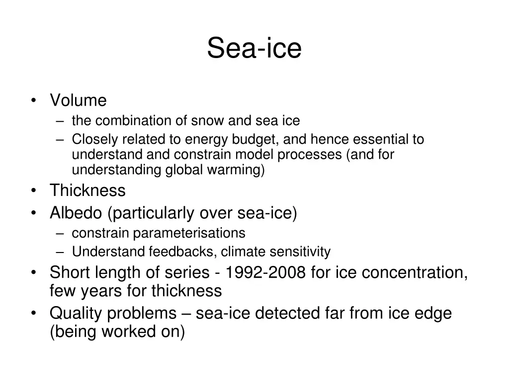 sea ice