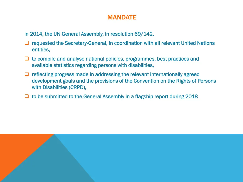 mandate