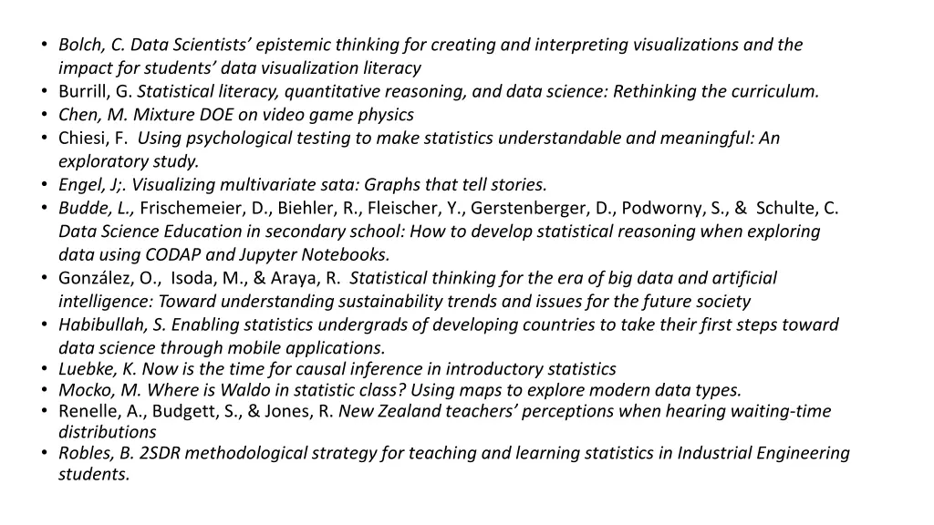 bolch c data scientists epistemic thinking