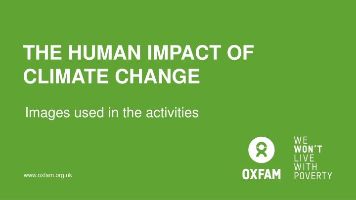 the human impact of climate change