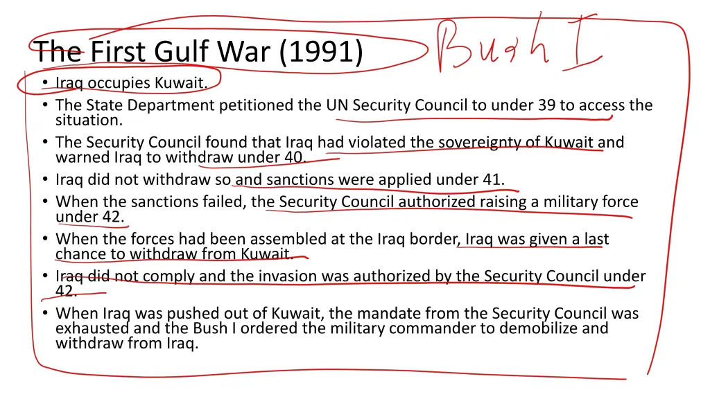 the first gulf war 1991 iraq occupies kuwait