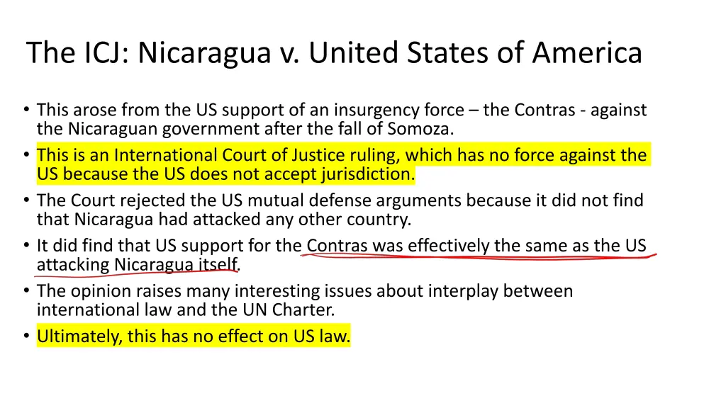 the icj nicaragua v united states of america
