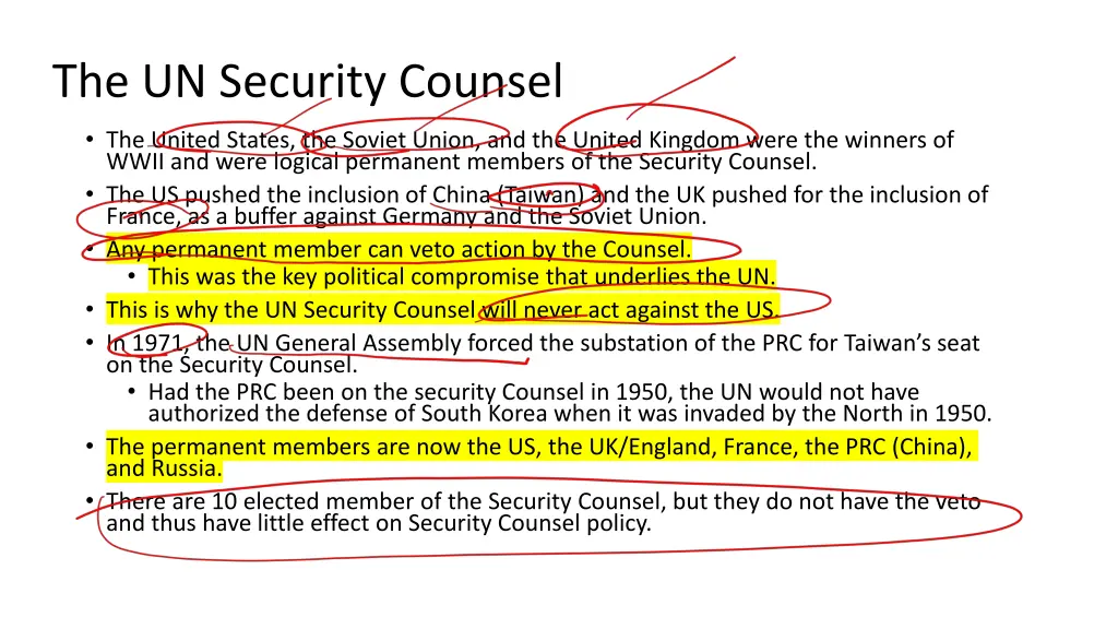 the un security counsel