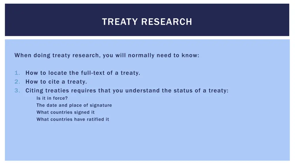 treaty research
