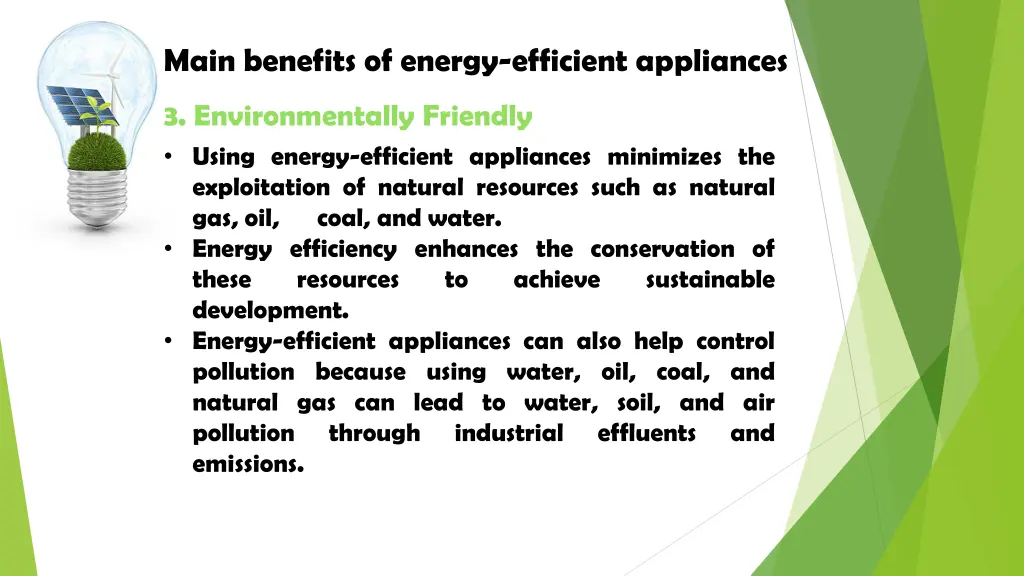 main benefits of energy efficient appliances 1