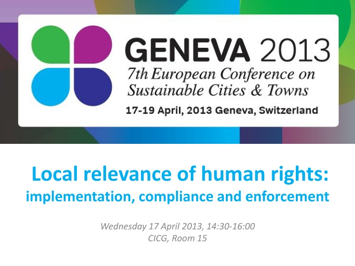 local relevance of human rights implementation