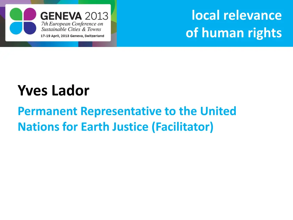local relevance of human rights