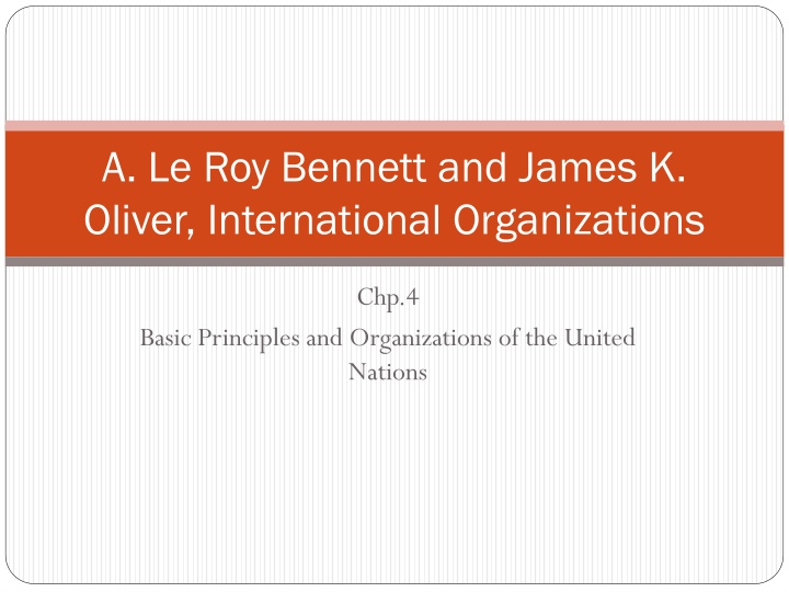 a le roy bennett and james k oliver international