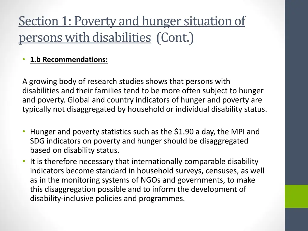 section 1 poverty and hunger situation of persons 6