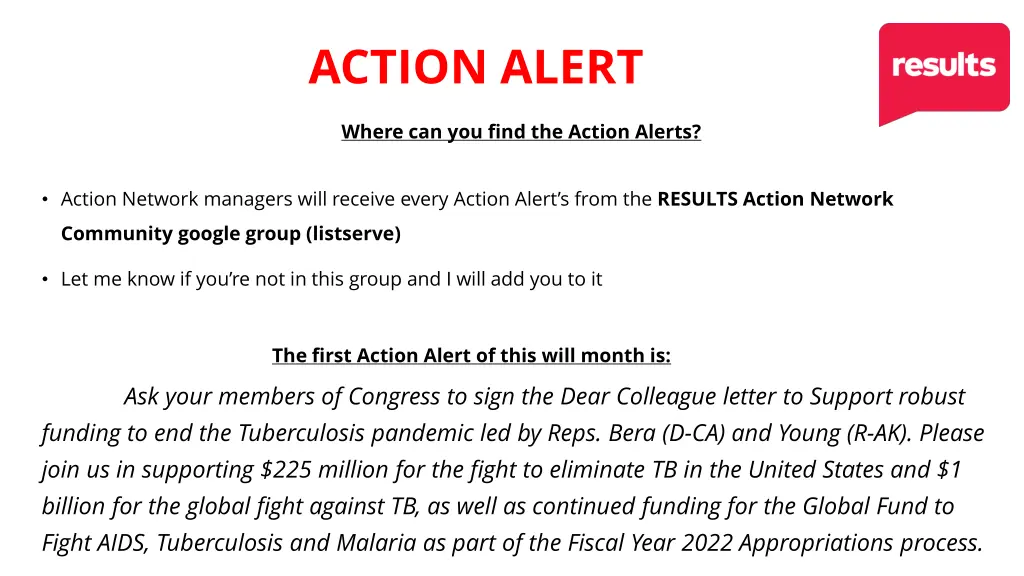 action alert