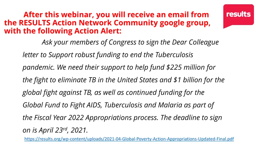 after this webinar you will receive an email from