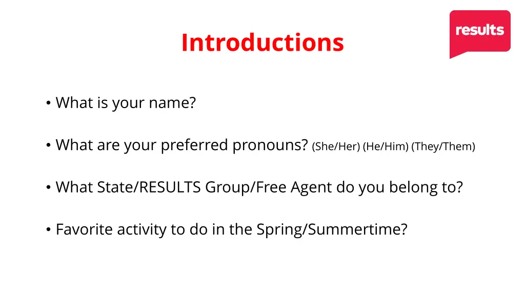 introductions