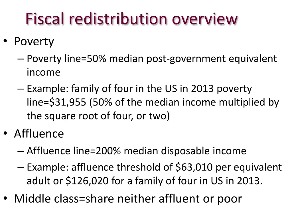 fiscal redistribution overview poverty poverty