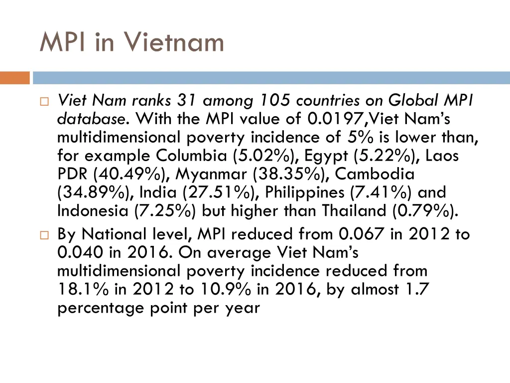 mpi in vietnam