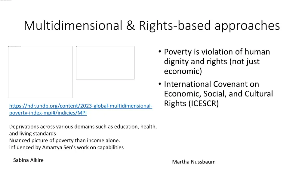 multidimensional rights based approaches