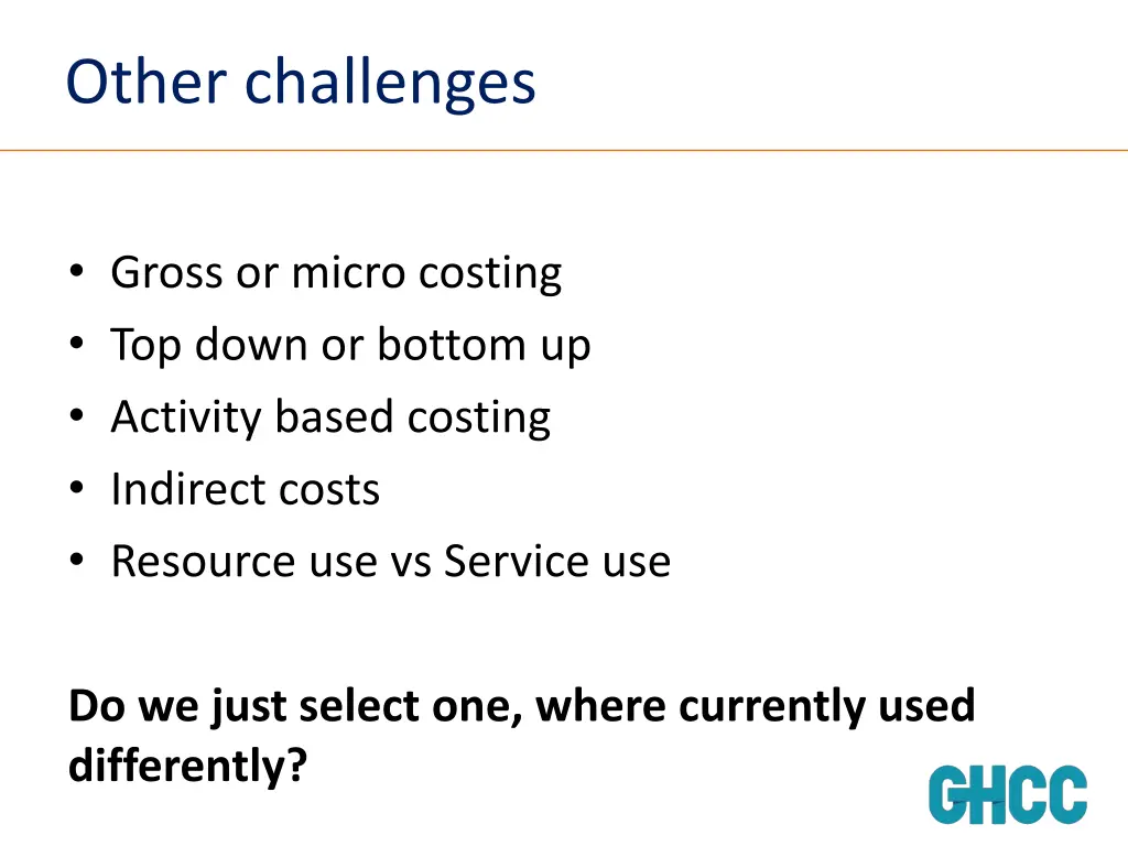 other challenges
