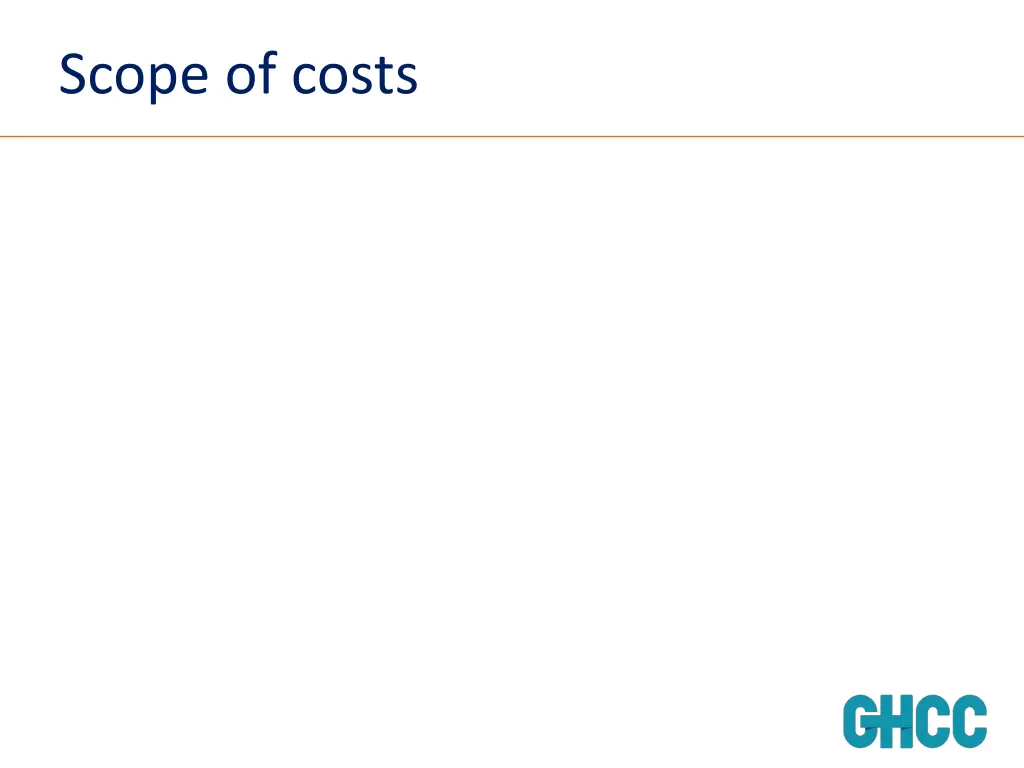 scope of costs