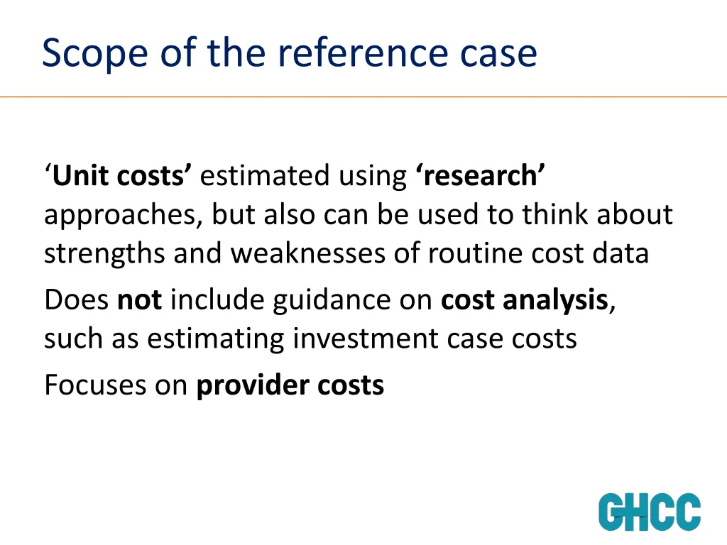 scope of the reference case 1