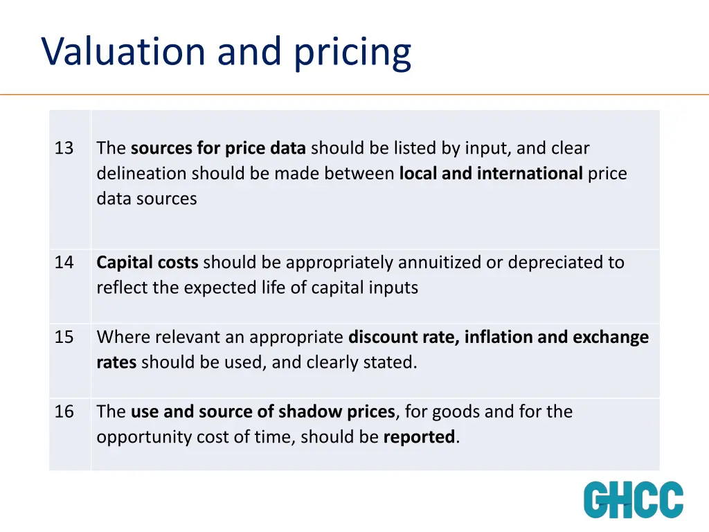 valuation and pricing 1