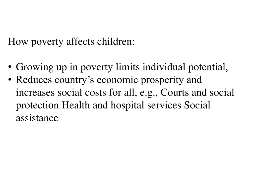 how poverty affects children