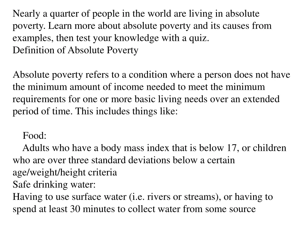 nearly a quarter of people in the world