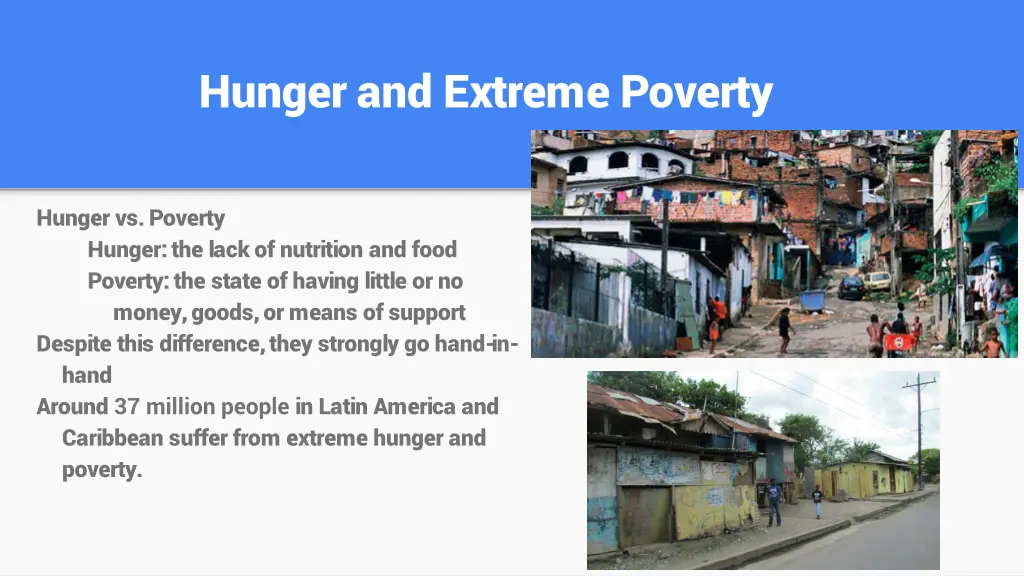 hunger and extreme poverty