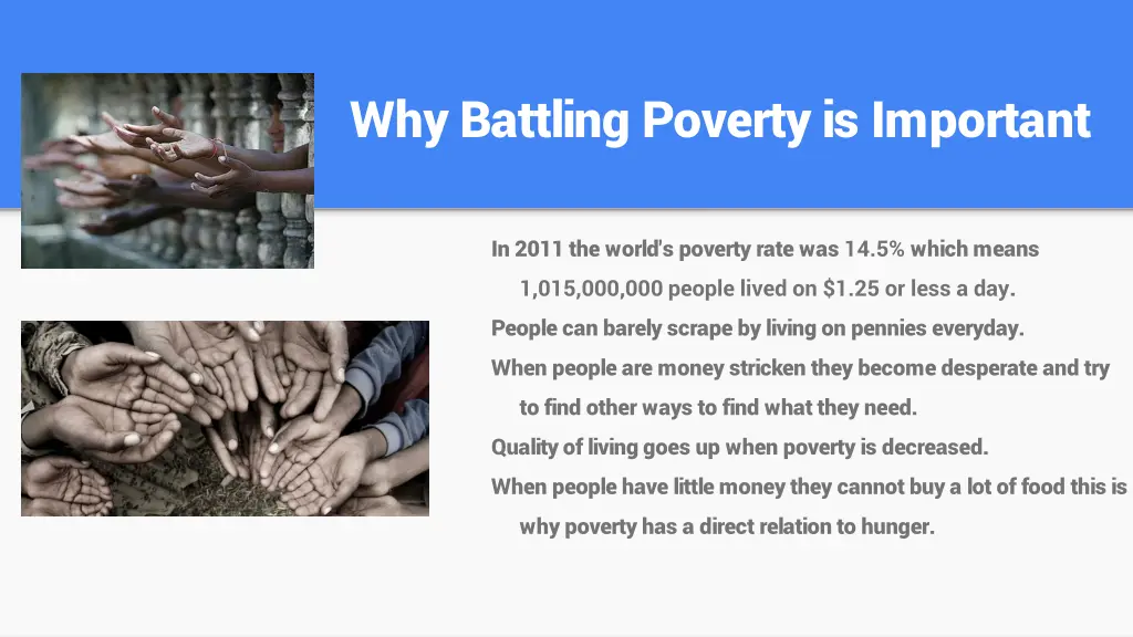 why battling poverty is important