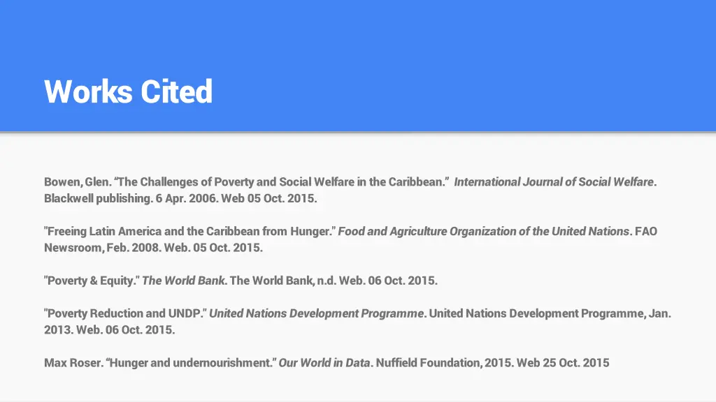 works cited