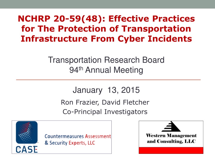 nchrp 20 59 48 effective practices
